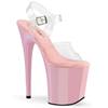 Pleaser - FLAMINGO808 KnöchelriemenSandale, Poledance Schuhe - Transparent/Rosa Product image